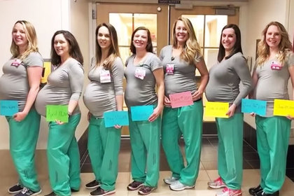 В больнице одновременно забеременели девять медсестер